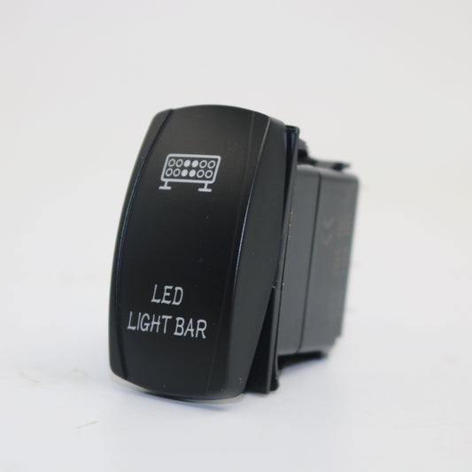 Rocker switch, on-off, blue LED - LED light bar - the4x4store.co.za